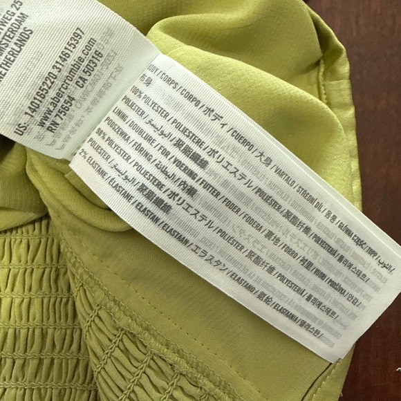 Abercrombie & Fitch Olive Green Satin Camisole - Picture 6 of 6